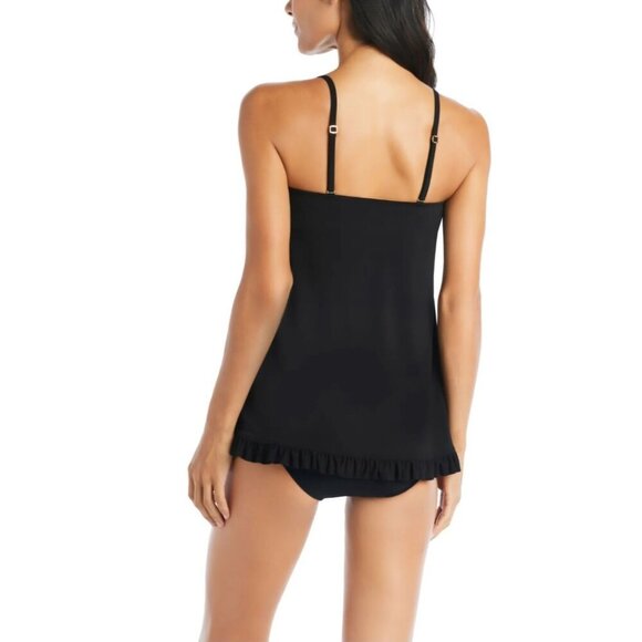 Beyond Control Black Bandeau One Piece Swimsuit Size 6